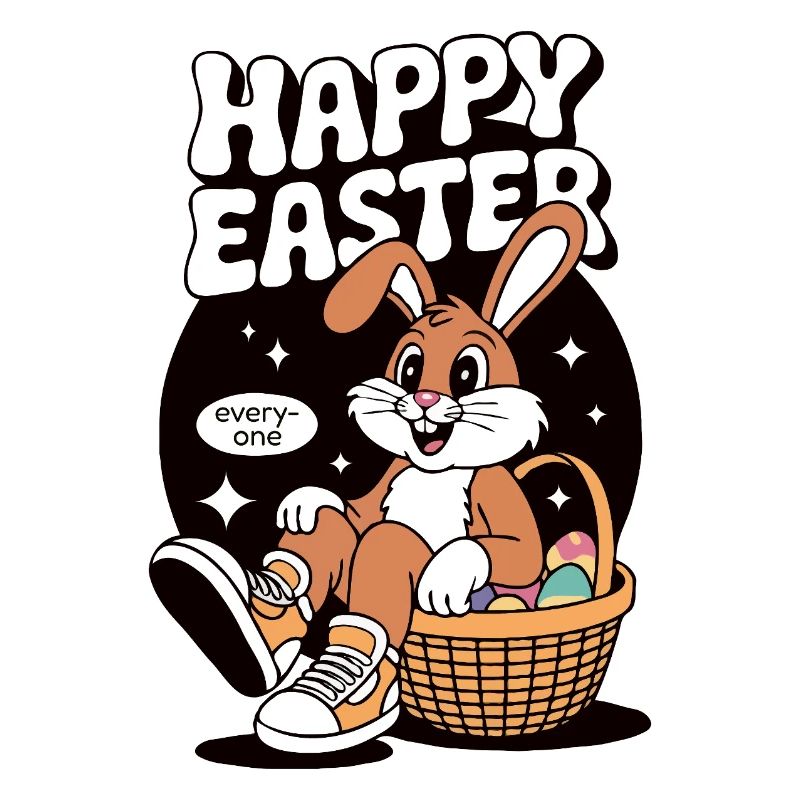 Happy Easter Vintage Bunny Easter Bunny