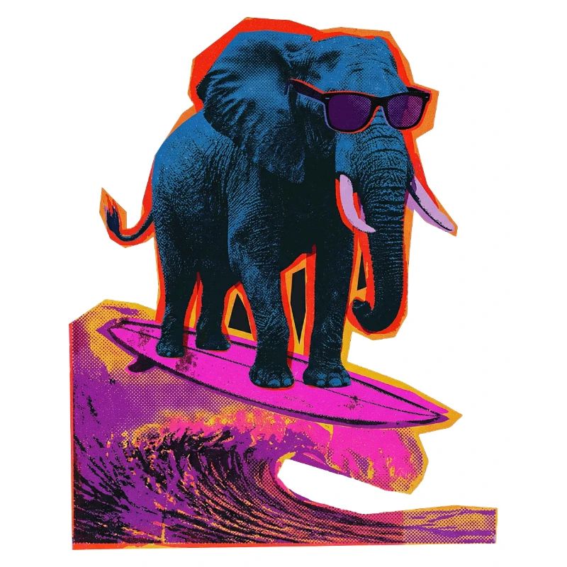 Surf d’éléphant Surf