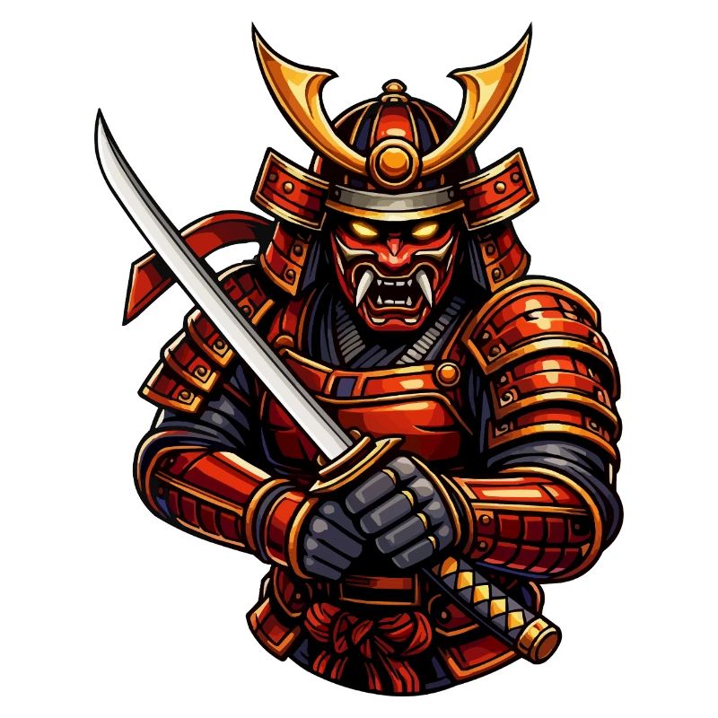 Martial Arts Samurai with Sword