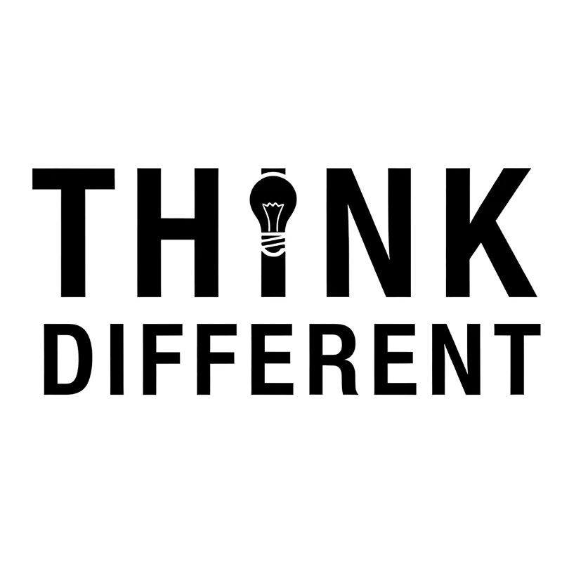 Creative Think Different Lightbulb Design