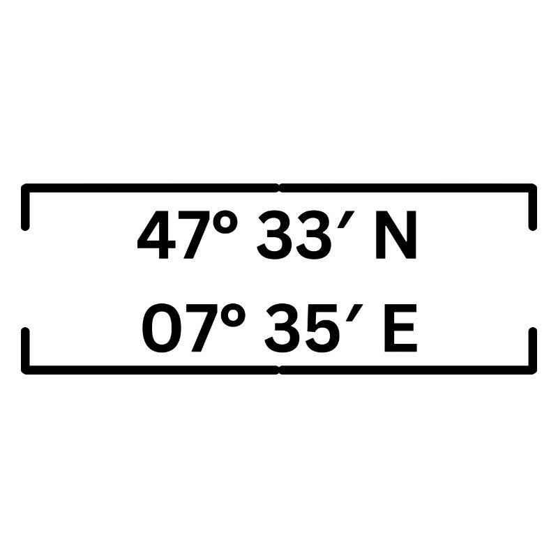 coordinates Basel Minimalist