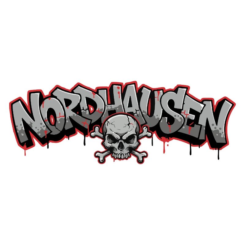 Nordhausen Graffiti Skull Thuringia