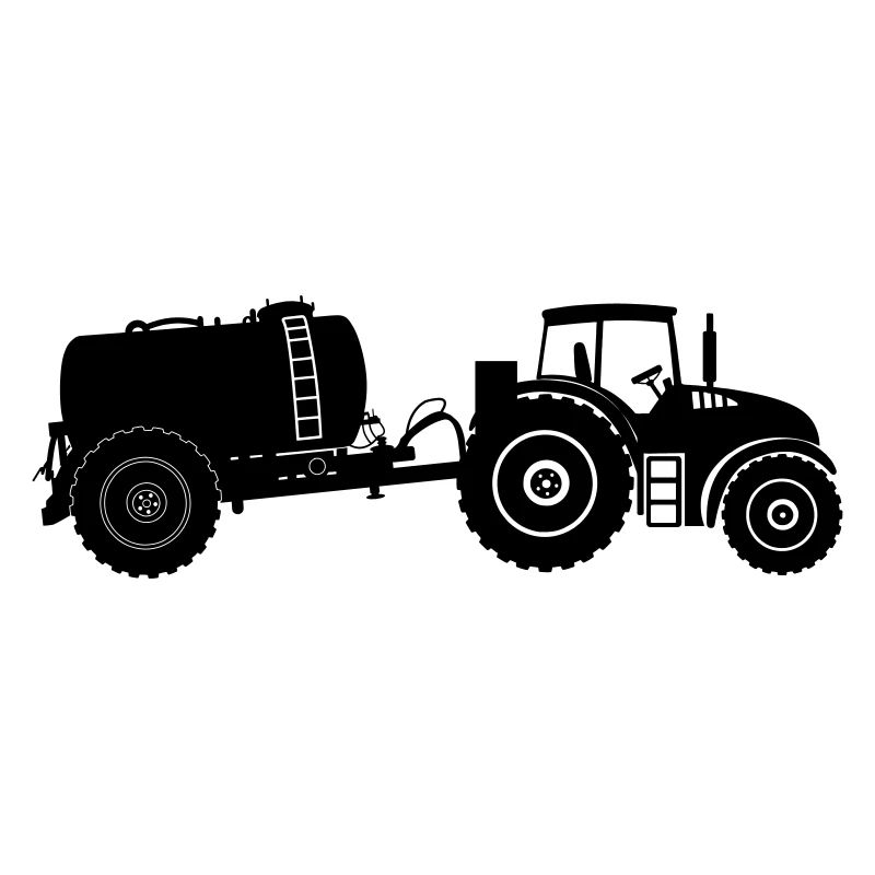 Traktor mit Geierbehälter