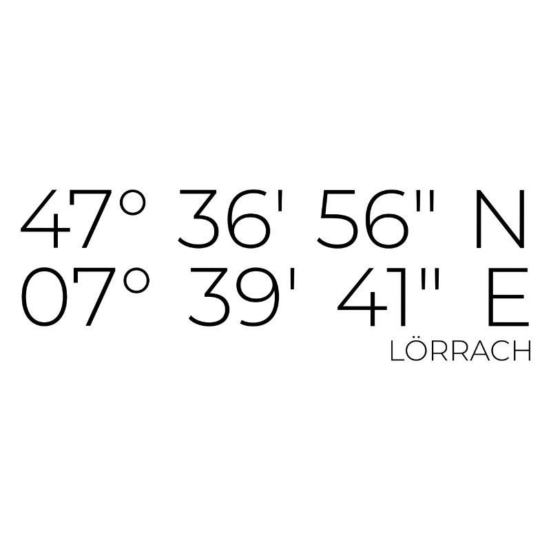 Coordinates Lörrach