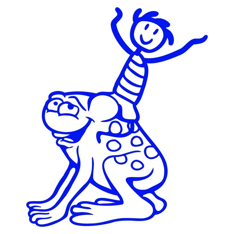 2 Friends Frog Boy Riding Team Toad Funny