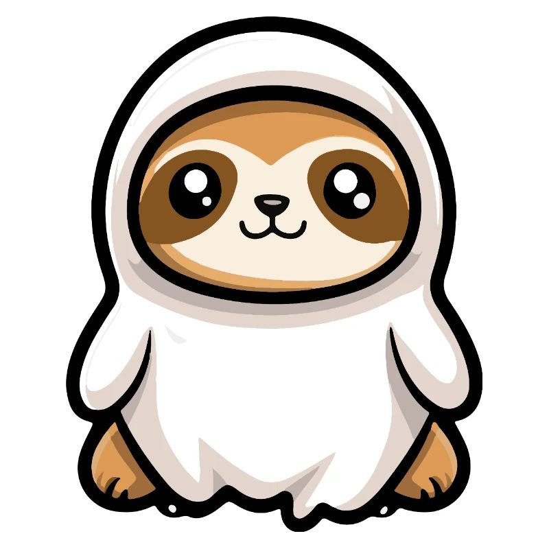Sloth Halloween Ghost