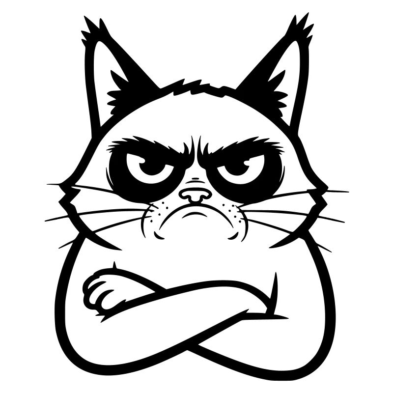 Illustration de dessins dessinés en dessins dessinés de lignes de chat