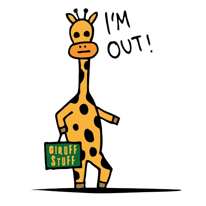 Nonchalance on long legs cool giraffe