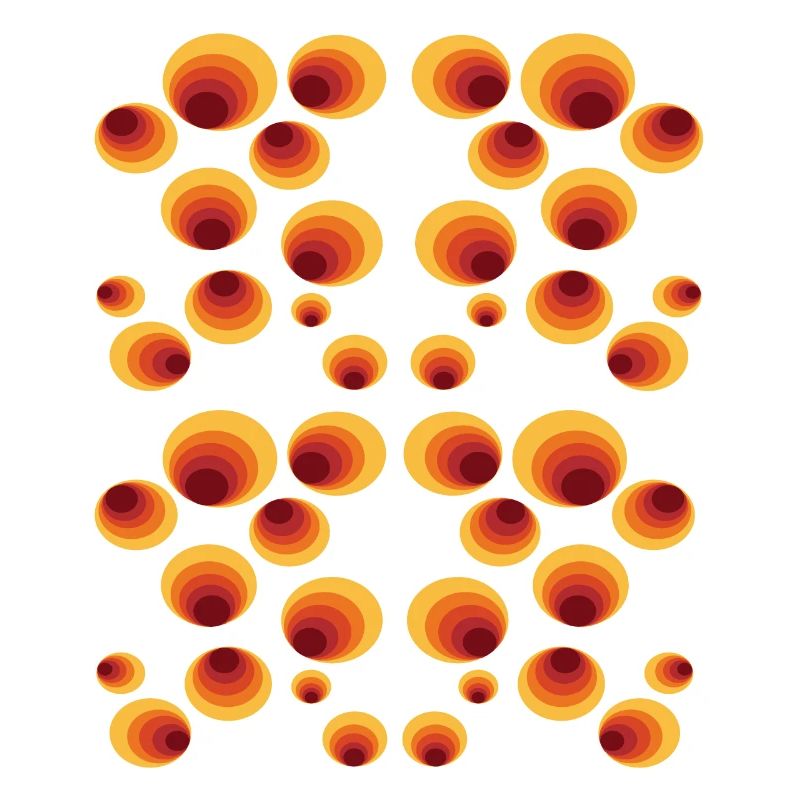 50's 60's Retro Circle Style Pattern