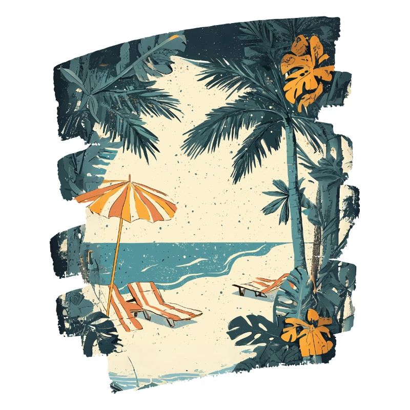 Summer Palm Tree Beach