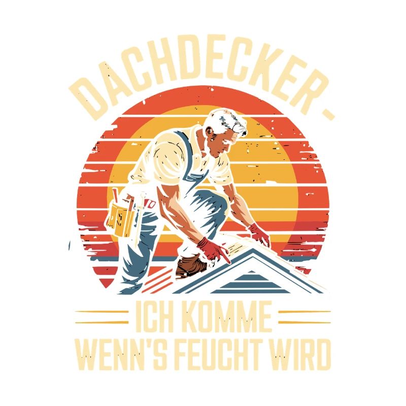  Dachdecker Ich Komme Wenn Es Feucht Wird