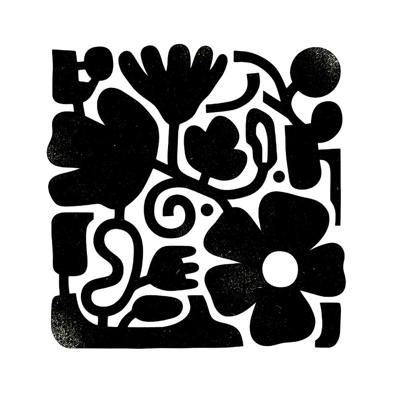 Abstraktes Blumen Design