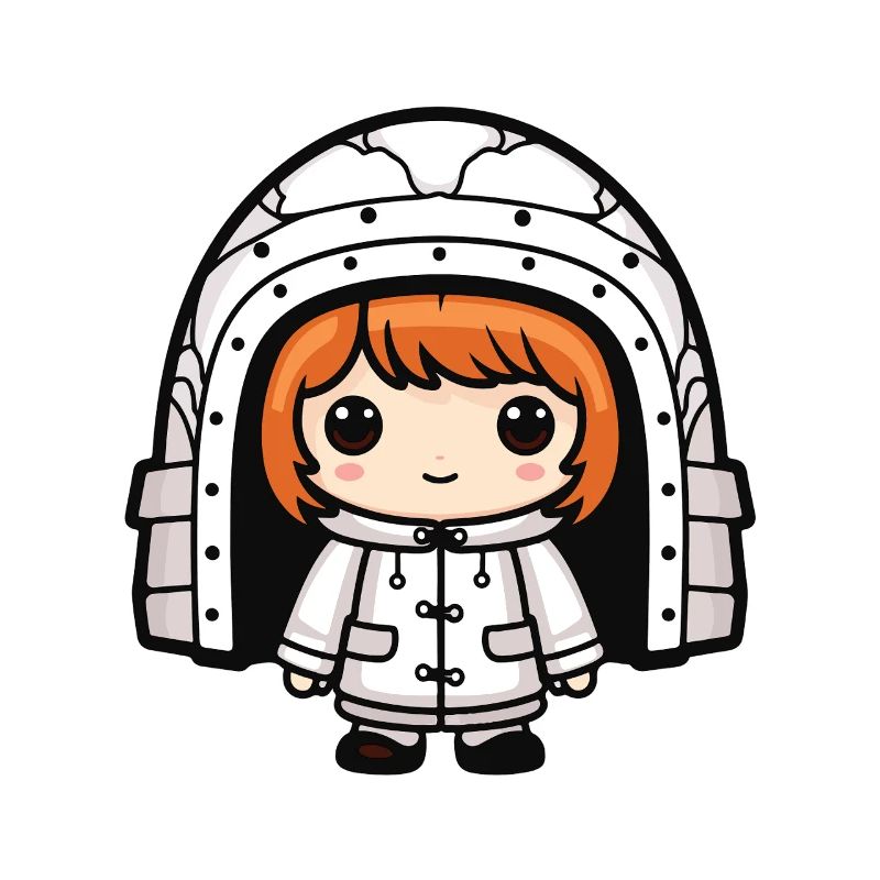Winter Eskimo Iglu Comic