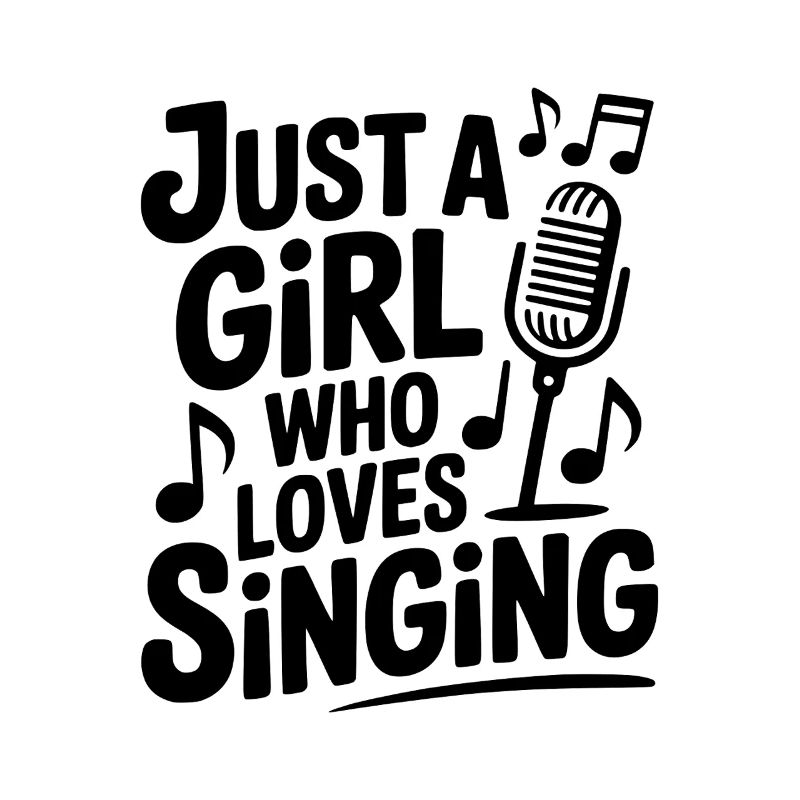 Nur ein Mädchen, das gerne singt