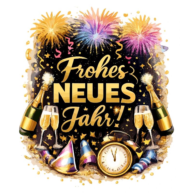 Happy New Year Countdown Fireworks