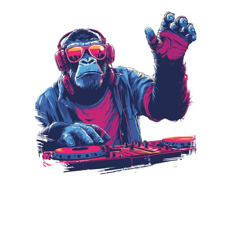 Cool DJ monkey
