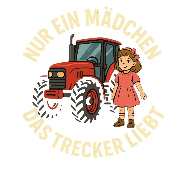 Nur ein Mädchen das Trecker liebt