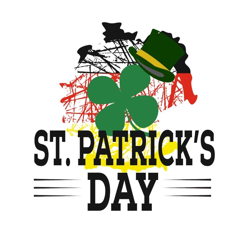 Graphique du chapeau de trèfle de la Saint-Patrick