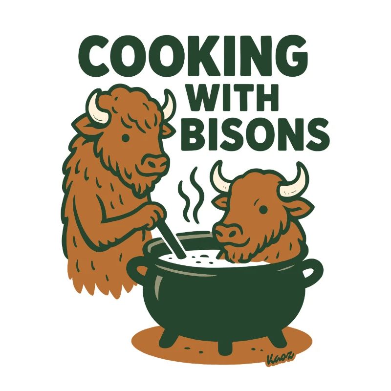 Cuisiner avec les bisons