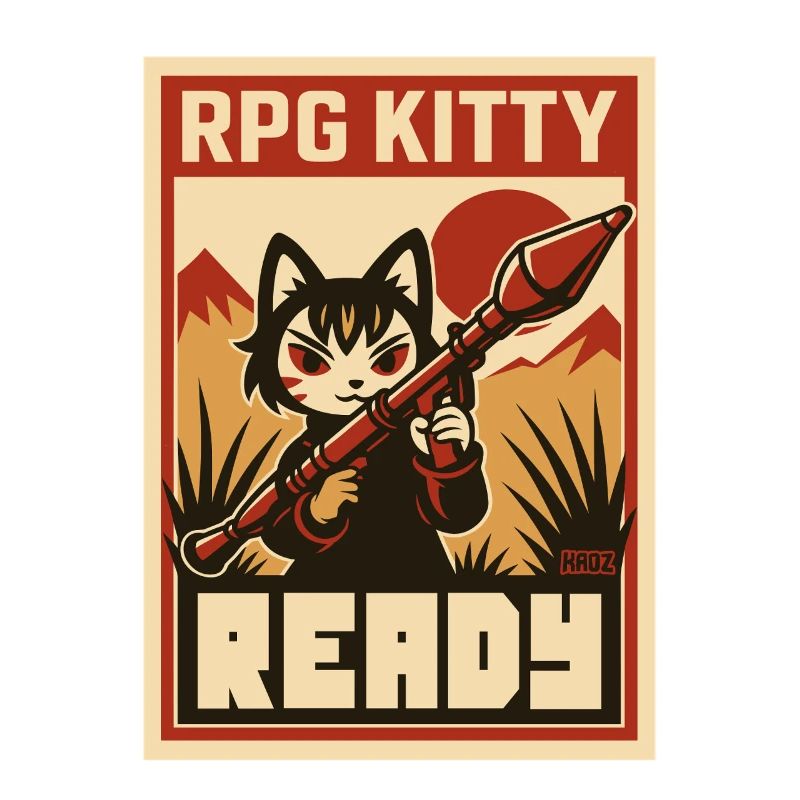 RPG Kitty Ready Poster