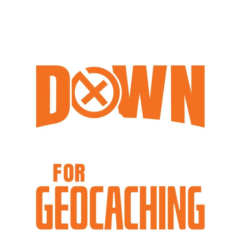 Down For Geocaching GPS Hunter Art