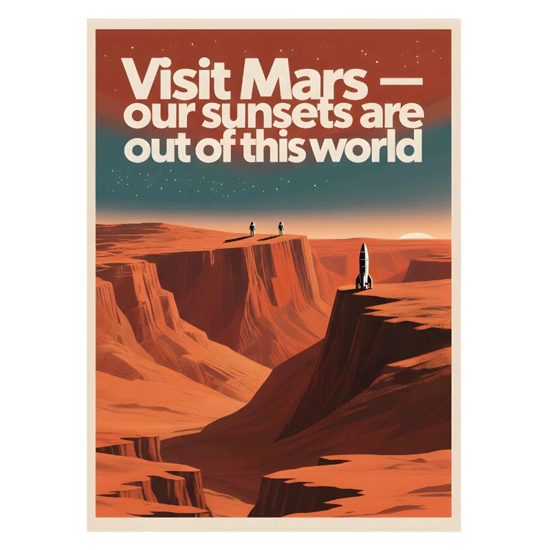 Visiter Mars | Tournée spatiale rétro