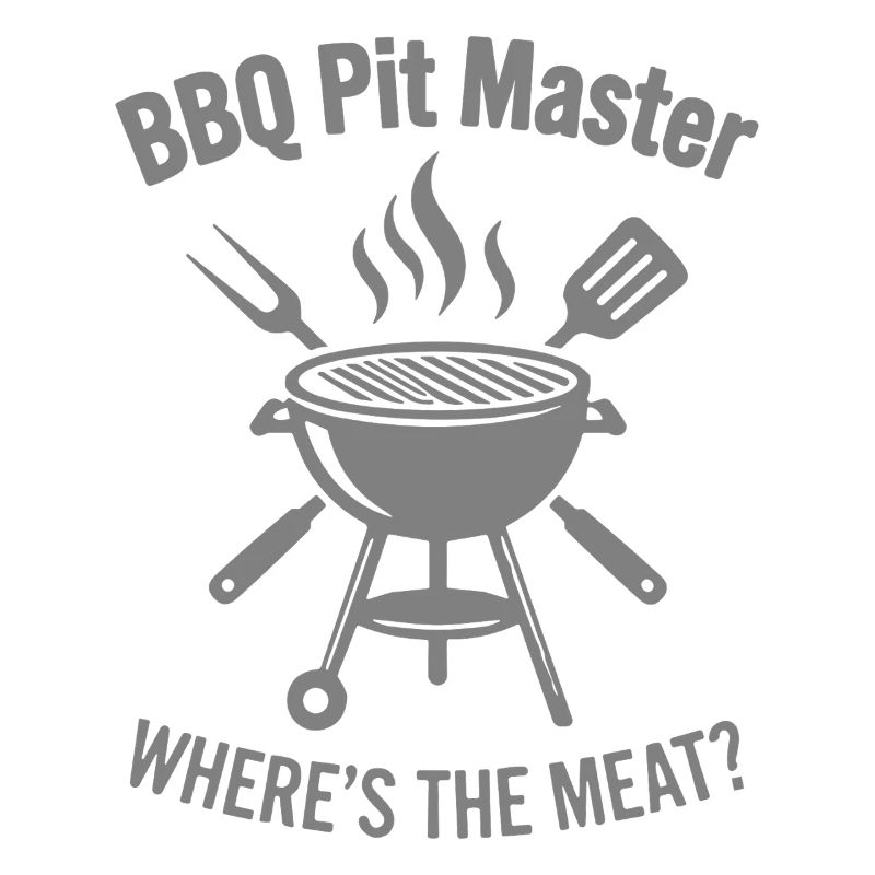 BBQ PIT MASTER WHERE’S THE MEAT Grill Grafik