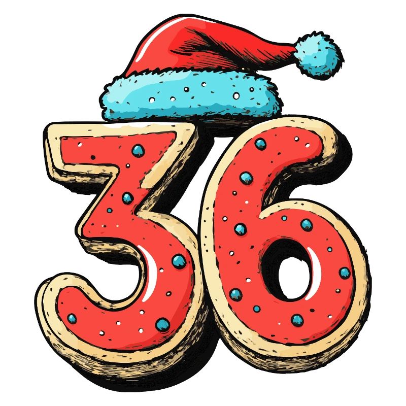 Biscuit de Noël à 36 chiffres