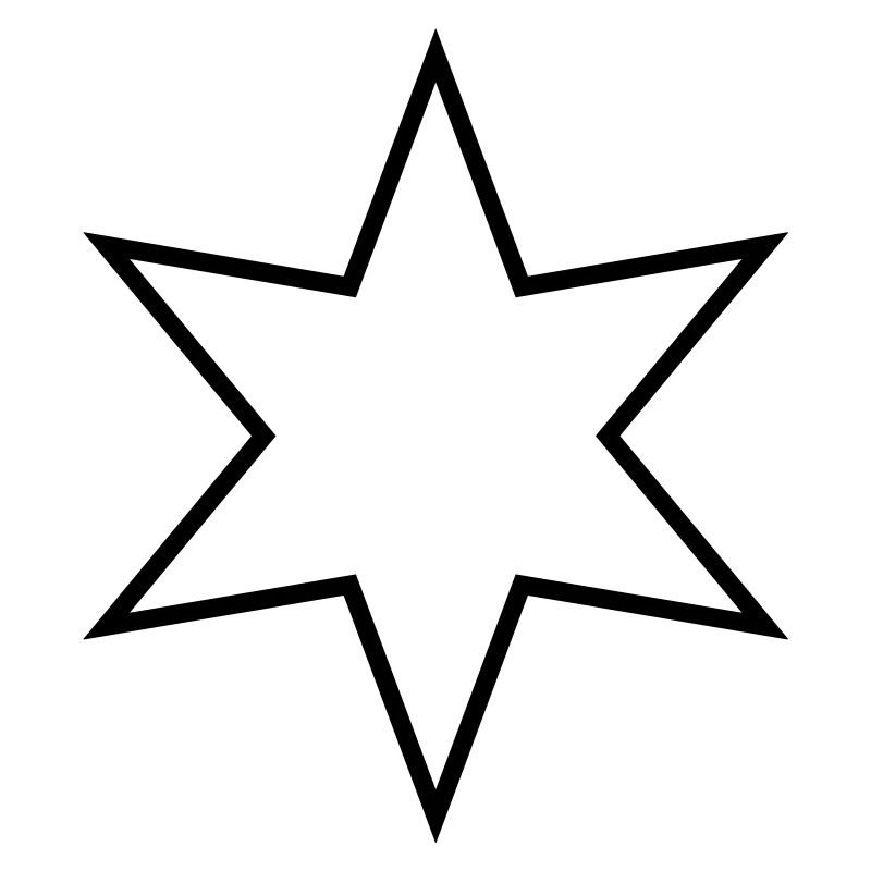Étoile à six branches - étoile à six branches