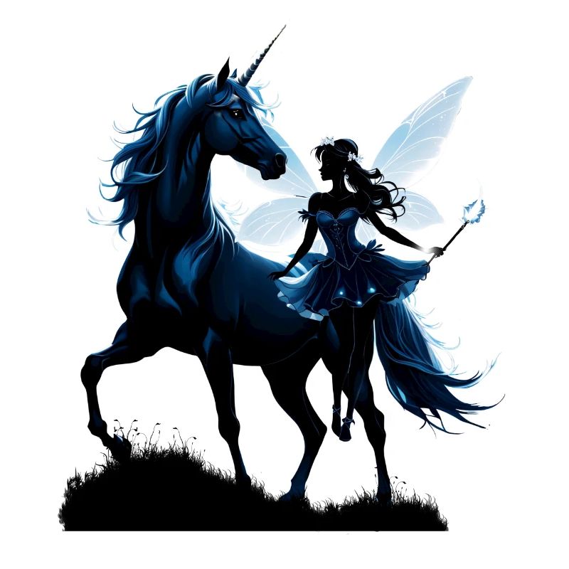 Die Fee und das Einhorn: Ein nächtliches Abenteuer.