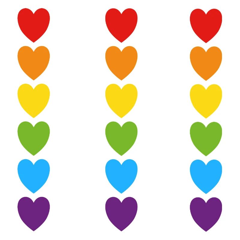 Stolz Regenbogenherzen