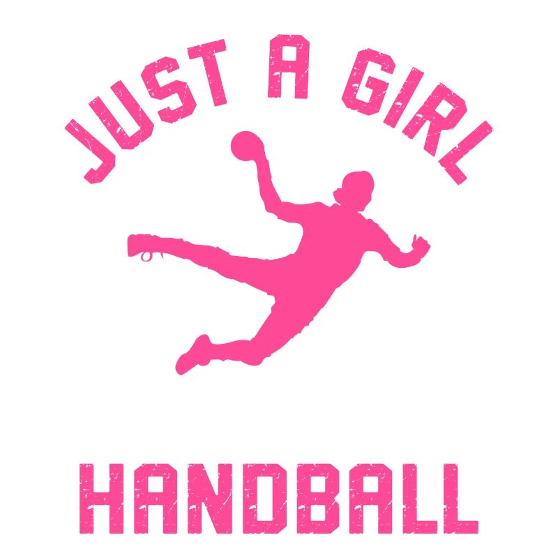 einfach ein Mädchen, das Handball liebt