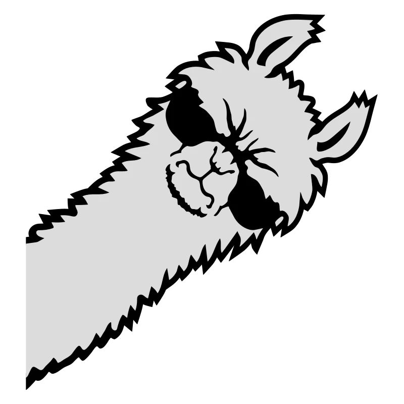 Llama Angry Looking Side Sunglasses Cool Sour