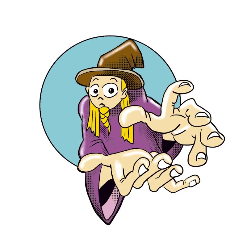 Fordernder Zauberer Illustration