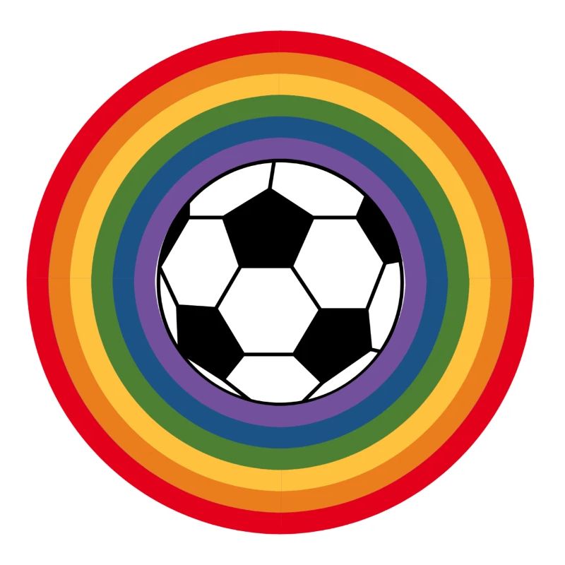 fußball Regembogen