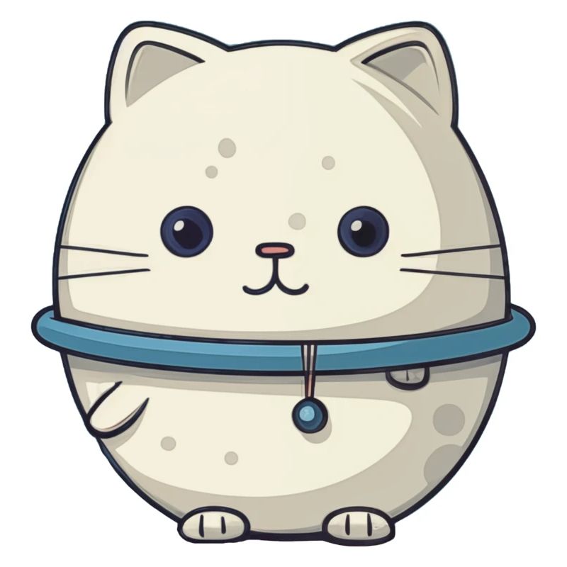 Illustration de chat de l’espace