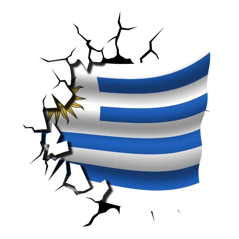 Drapeau de l’Uruguay - Uruguay - Drapeau Broken Design