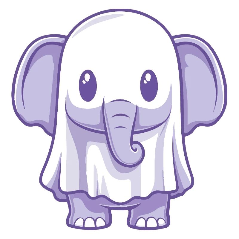 Elephant Halloween Ghost
