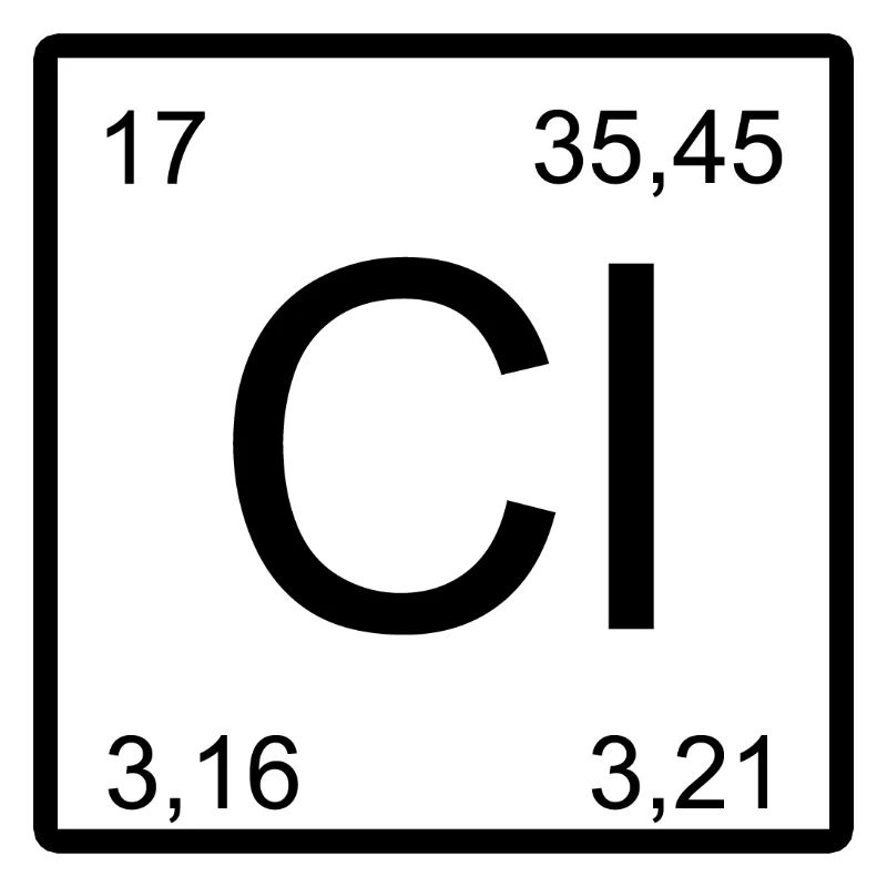 Conception d’élément carré de chlore