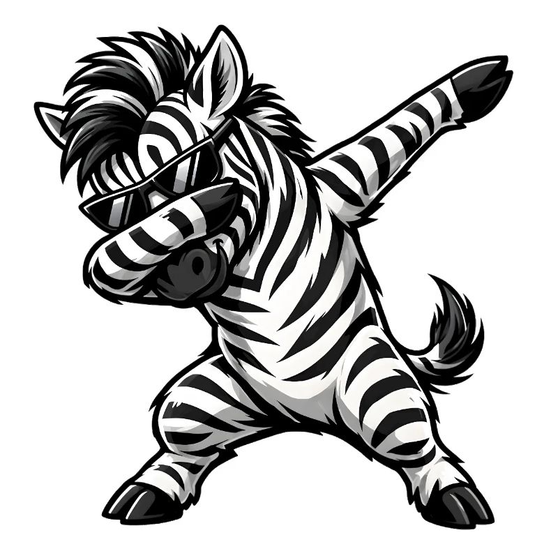 Dabbing Zebra