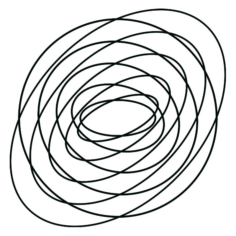 Coiled Abstract Spiral Circle