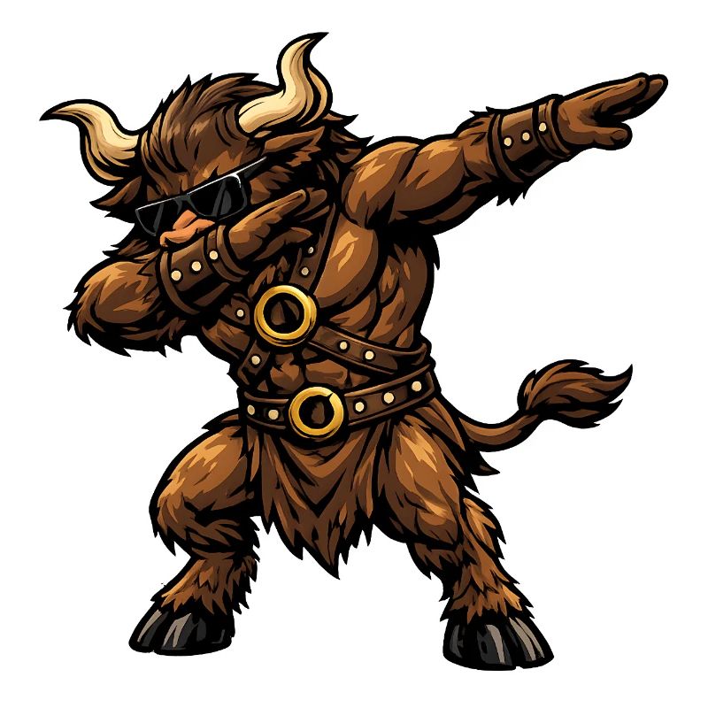 Dabbing Minotaurus