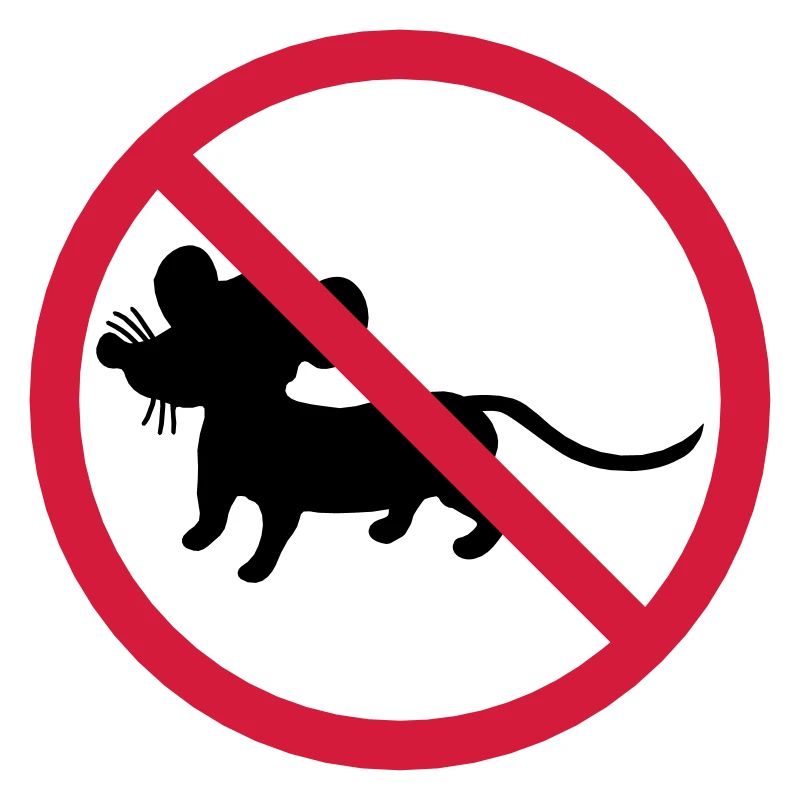 verboten schild zone keine maus symbol maeuschen s
