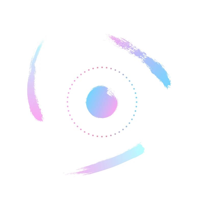 Electrons orbiting the atom