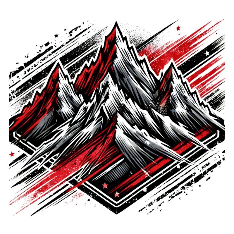 Schroffe Berge