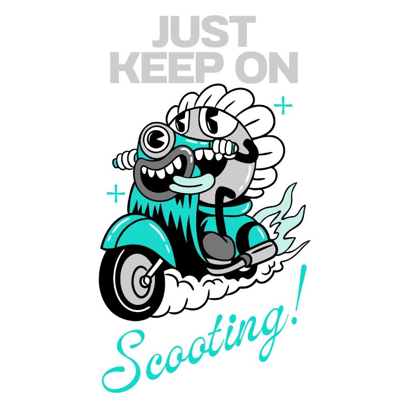 Just Keep On Scooting - Bande dessinée Fun
