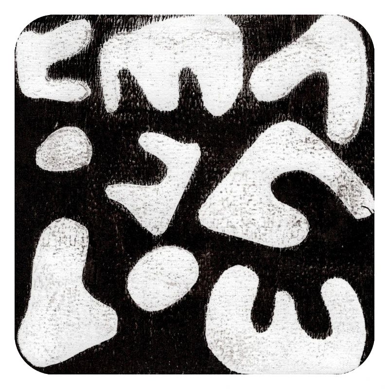 Abstrait Monoprint Impression d’art Tribal