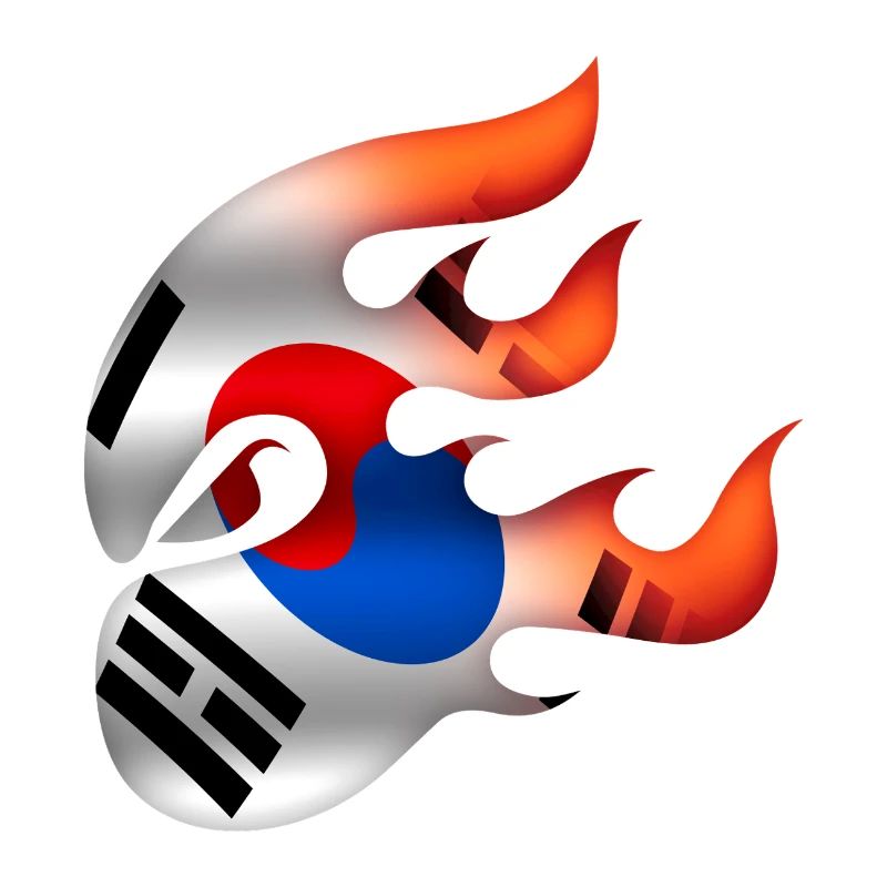 Drapeau coréen - Corée - Ninja