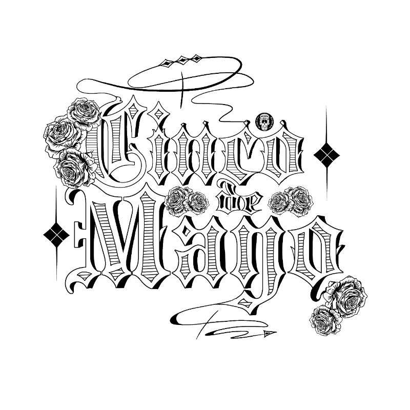 Chicano lettering: "Cinco de Mayo"