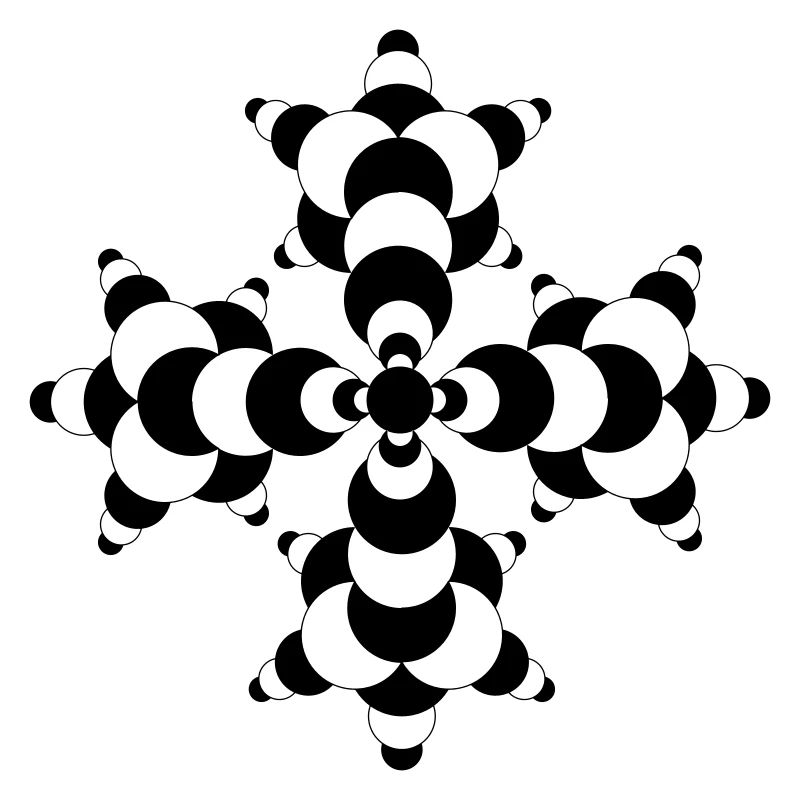 Fractal Molecule Crop Circle